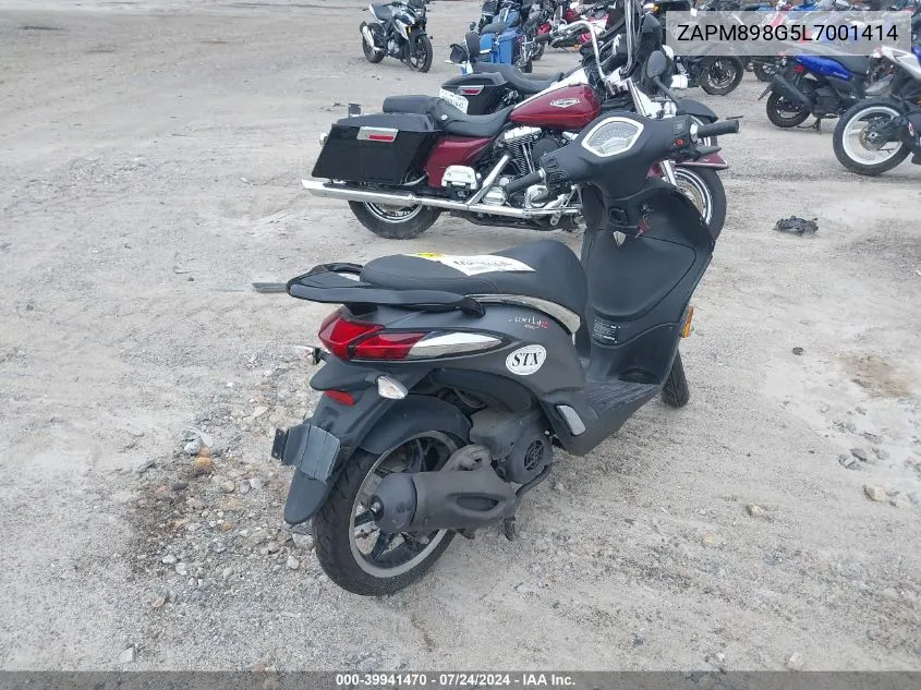 2020 Piaggio Liberty VIN: ZAPM898G5L7001414 Lot: 39941470