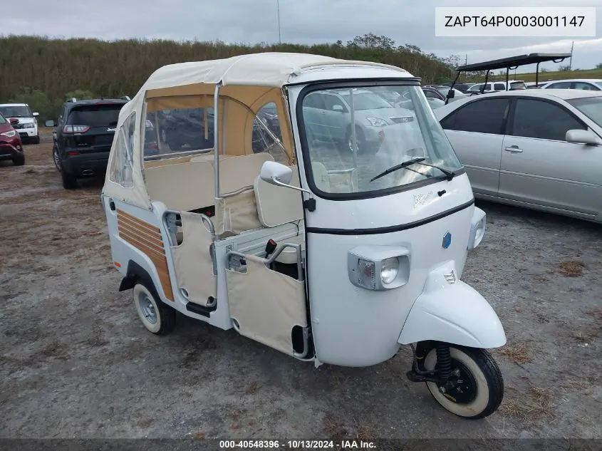 2020 Piaggio Other VIN: ZAPT64P0003001147 Lot: 40548396