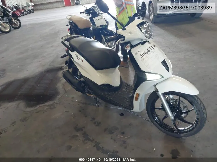 2023 Piaggio Liberty 150/150 S VIN: ZAPM898G5P7003939 Lot: 40647140