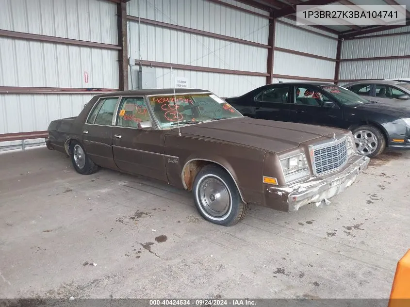 1P3BR27K3BA104741 1981 Plymouth Gran Fury