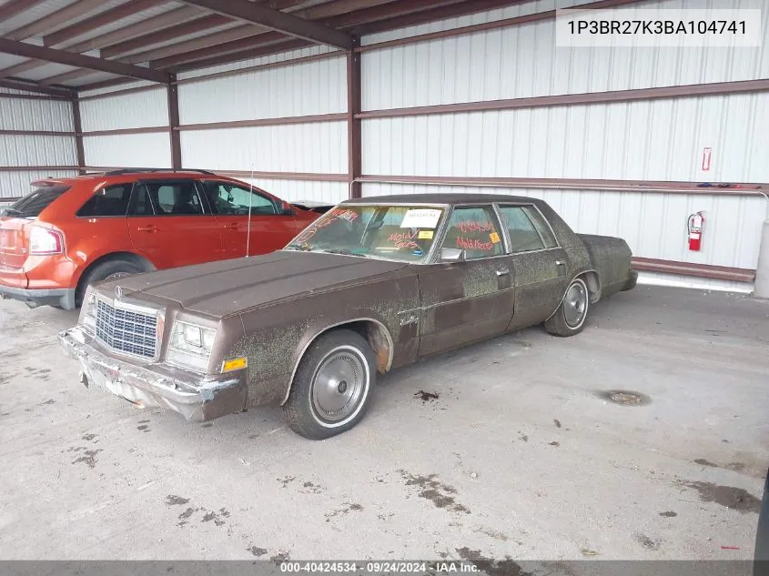 1P3BR27K3BA104741 1981 Plymouth Gran Fury