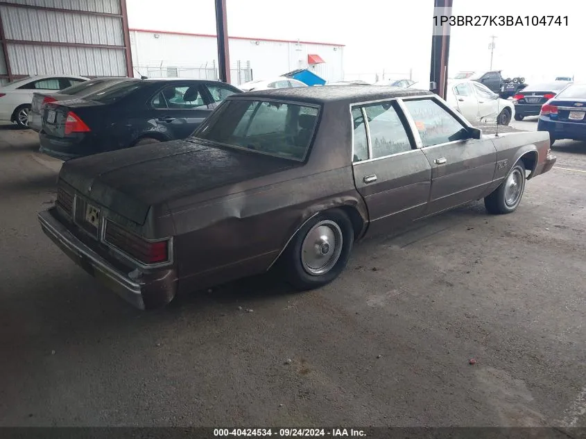 1981 Plymouth Gran Fury VIN: 1P3BR27K3BA104741 Lot: 40424534