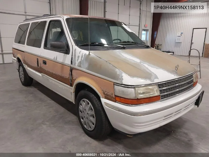 1992 Plymouth Grand Voyager Se VIN: 1P4GH44R9NX158113 Lot: 40658021