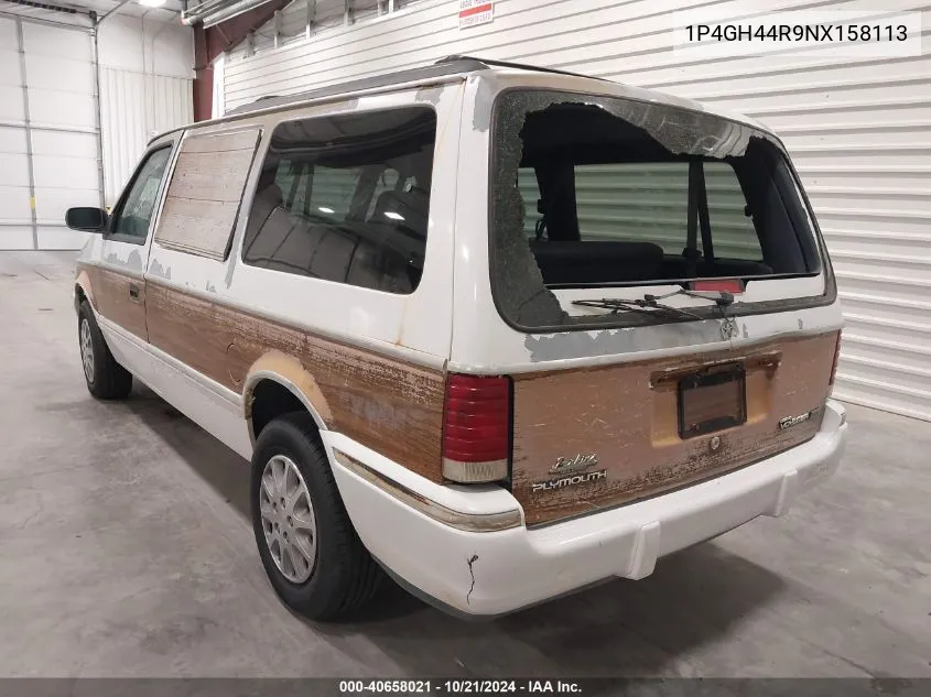 1992 Plymouth Grand Voyager Se VIN: 1P4GH44R9NX158113 Lot: 40658021