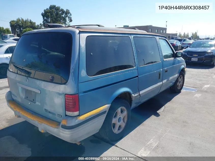 1994 Plymouth Grand Voyager Se VIN: 1P4GH44R6RX308457 Lot: 40399982