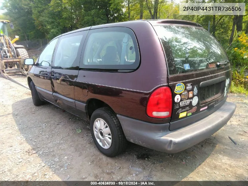 1996 Plymouth Grand Voyager VIN: 2P4GP4431TR736506 Lot: 40634733