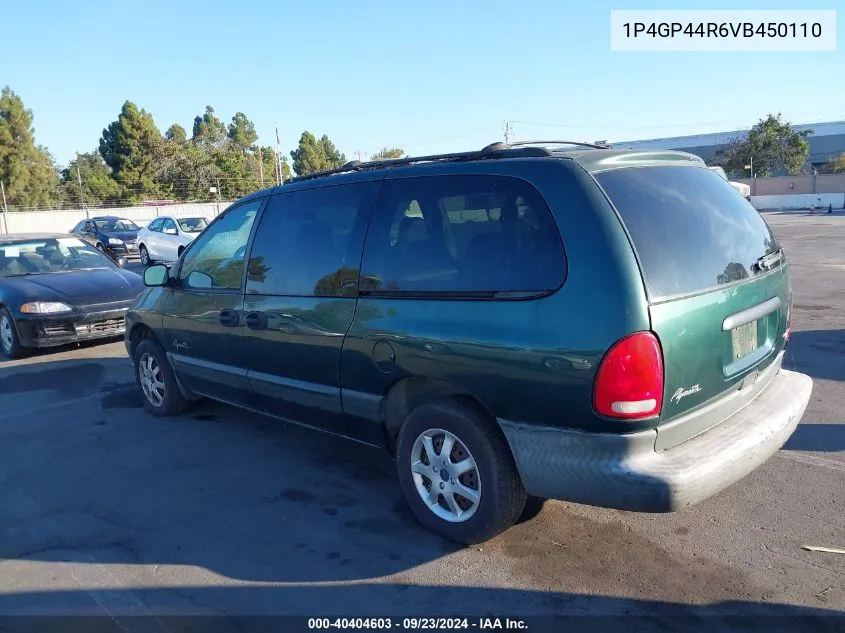 1997 Plymouth Grand Voyager Se VIN: 1P4GP44R6VB450110 Lot: 40404603