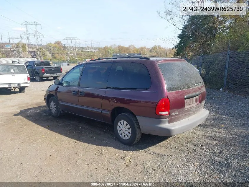 1998 Plymouth Grand Voyager VIN: 2P4GP2439WR625730 Lot: 40770027