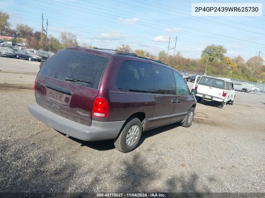 1998 Plymouth Grand Voyager VIN: 2P4GP2439WR625730 Lot: 40770027