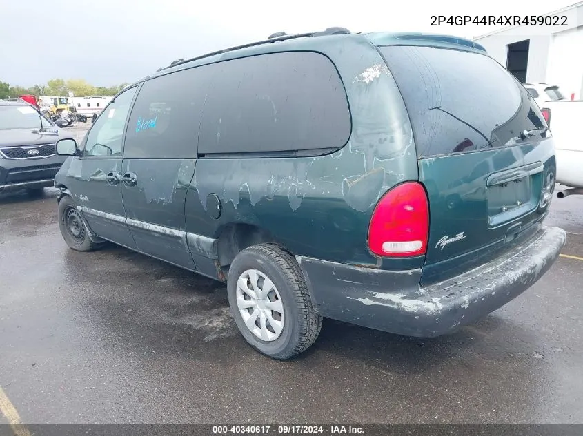 1999 Plymouth Grand Voyager Se VIN: 2P4GP44R4XR459022 Lot: 40340617