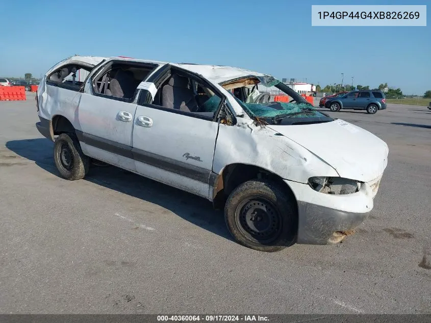 1999 Plymouth Grand Voyager Se VIN: 1P4GP44G4XB826269 Lot: 40360064