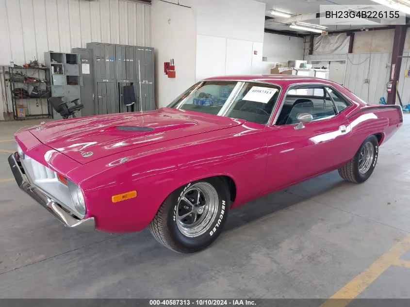 1974 Plymouth Barracuda VIN: BH23G4B226155 Lot: 40587313