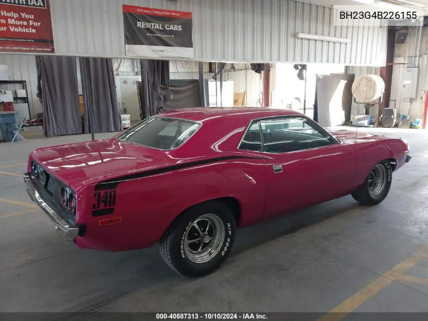 1974 Plymouth Barracuda VIN: BH23G4B226155 Lot: 40587313