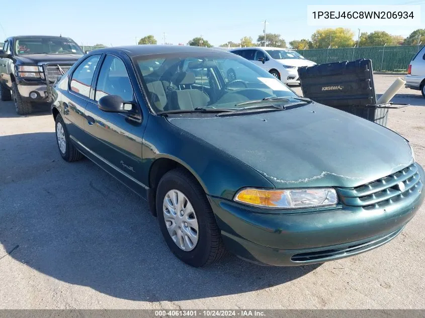 1998 Plymouth Breeze VIN: 1P3EJ46C8WN206934 Lot: 40613401