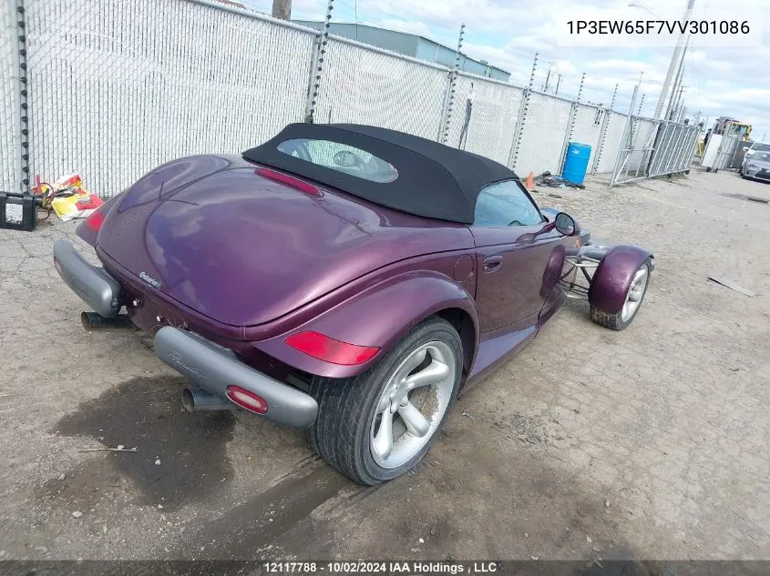 1997 Plymouth Prowler VIN: 1P3EW65F7VV301086 Lot: 12117788