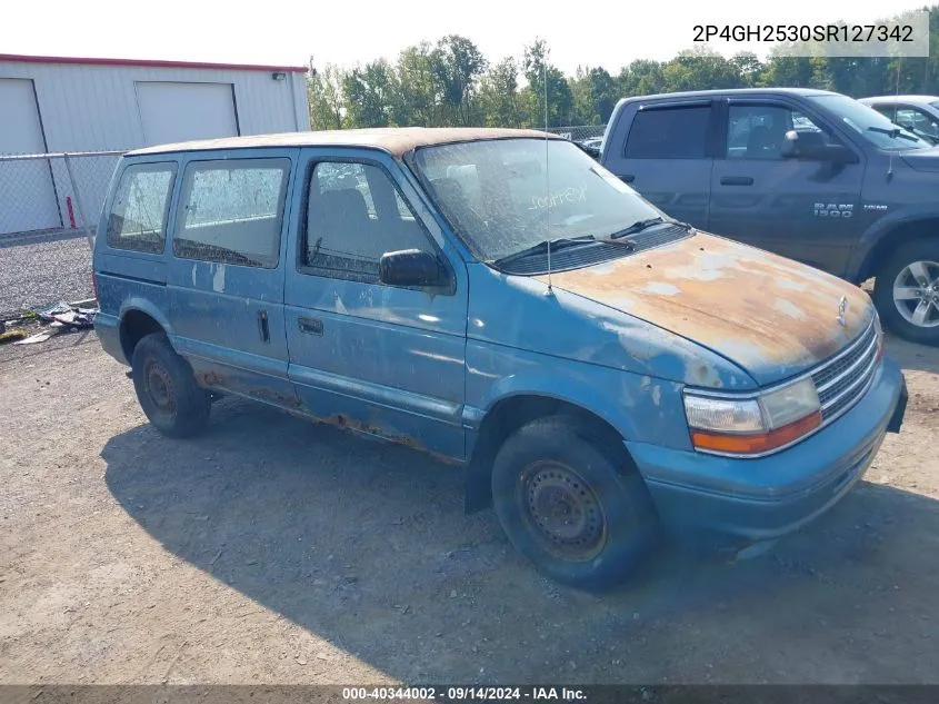 1995 Plymouth Voyager VIN: 2P4GH2530SR127342 Lot: 40344002