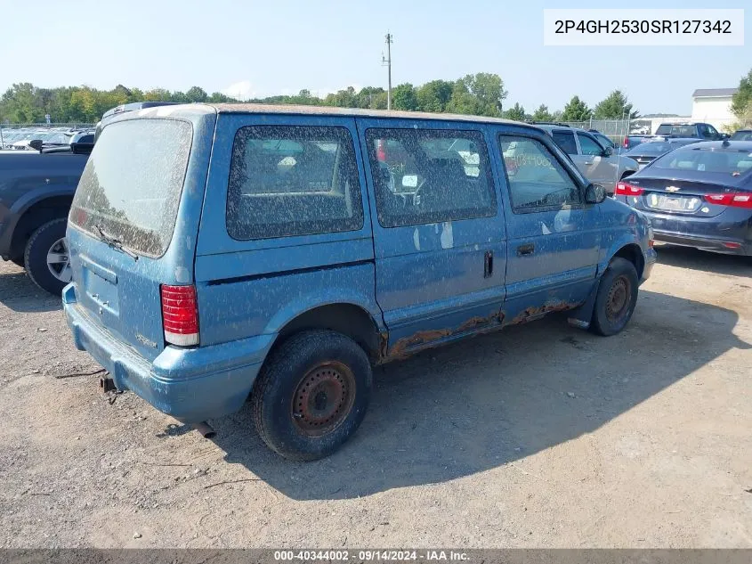 2P4GH2530SR127342 1995 Plymouth Voyager