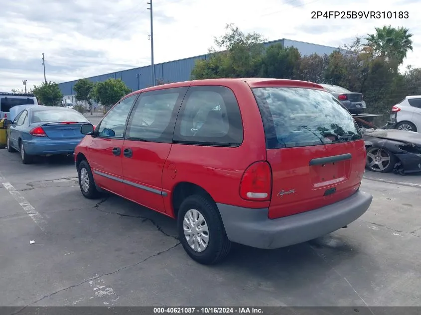 1997 Plymouth Voyager VIN: 2P4FP25B9VR310183 Lot: 40621087