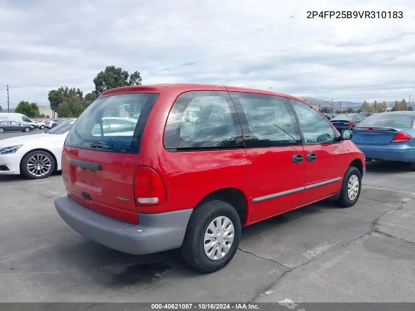 1997 Plymouth Voyager VIN: 2P4FP25B9VR310183 Lot: 40621087