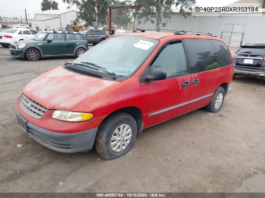 1999 Plymouth Voyager VIN: 2P4GP25R0XR353184 Lot: 40593744