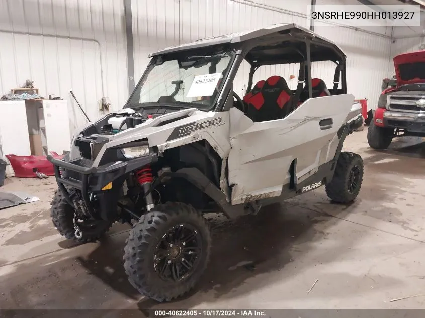 2017 Polaris General 4 1000 Eps VIN: 3NSRHE990HH013927 Lot: 40622405