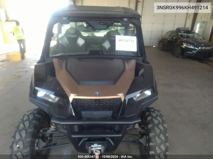 2019 Polaris General 1000 Eps Ride Command Edi VIN: 3NSRGK996KH491214 Lot: 40534733