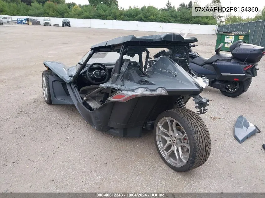 2023 Polaris Slingshot Sl VIN: 57XAAPHD2P8154360 Lot: 40512343