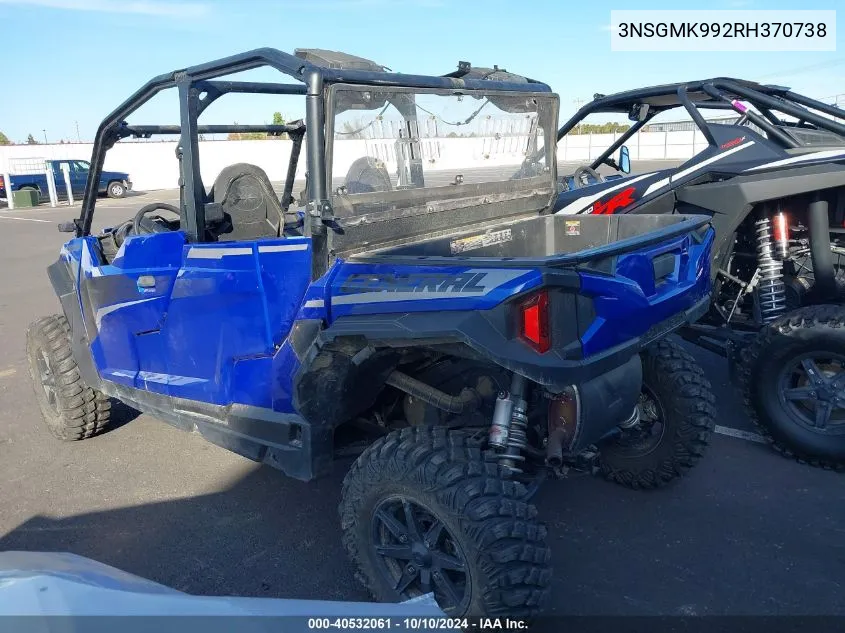 2024 Polaris General Xp 4 1000 Ultimate VIN: 3NSGMK992RH370738 Lot: 40532061