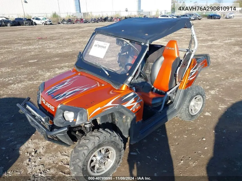 2009 Polaris Ranger Rzr/S VIN: 4XAVH76A29D810914 Lot: 40789595