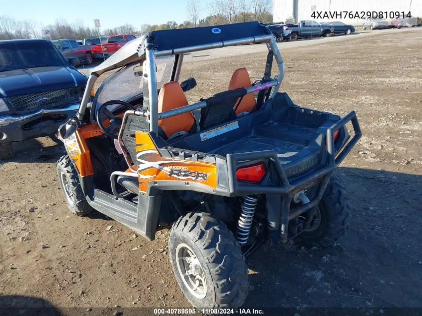 2009 Polaris Ranger Rzr/S VIN: 4XAVH76A29D810914 Lot: 40789595