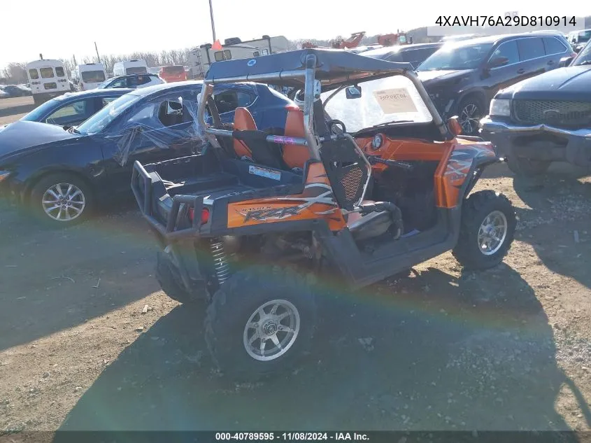 2009 Polaris Ranger Rzr/S VIN: 4XAVH76A29D810914 Lot: 40789595