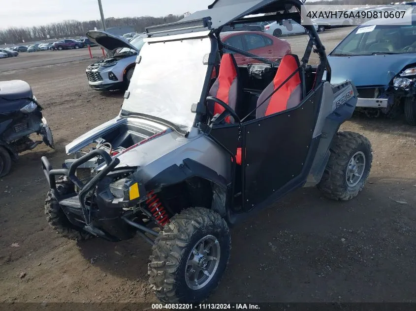 2009 Polaris Ranger Rzr/S VIN: 4XAVH76A49D810607 Lot: 40832201