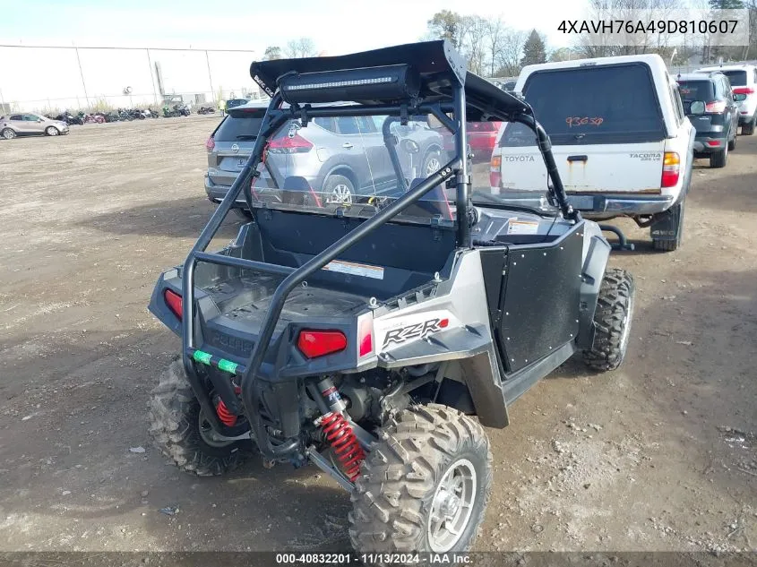 2009 Polaris Ranger Rzr/S VIN: 4XAVH76A49D810607 Lot: 40832201