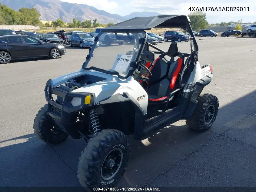 2010 Polaris Ranger Rzr VIN: 4XAVH76A5AD829011 Lot: 40718386