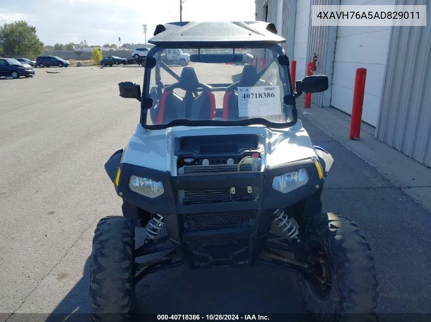 2010 Polaris Ranger Rzr VIN: 4XAVH76A5AD829011 Lot: 40718386