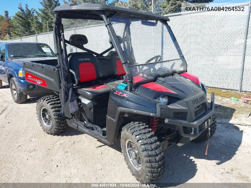 2011 Polaris Ranger 800/Xp VIN: 4XATH76A0B4264532 Lot: 40517924