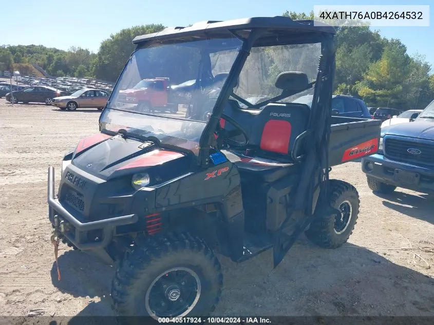 2011 Polaris Ranger 800/Xp VIN: 4XATH76A0B4264532 Lot: 40517924