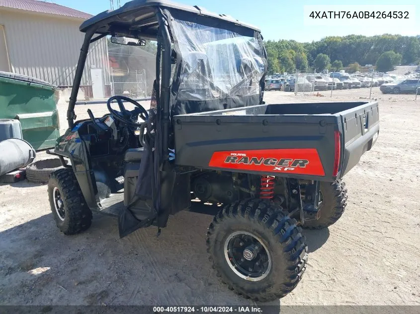 2011 Polaris Ranger 800/Xp VIN: 4XATH76A0B4264532 Lot: 40517924