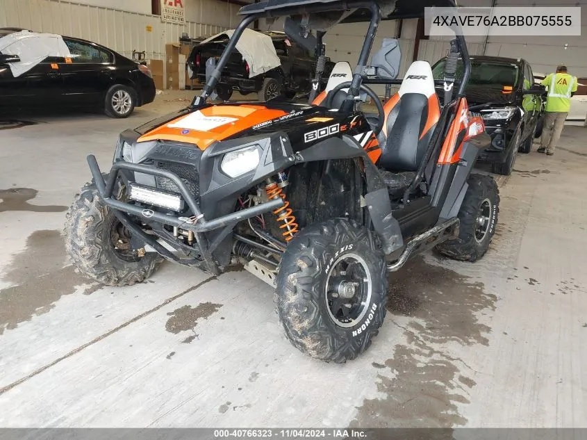 2011 Polaris Ranger Rzr 800S VIN: 4XAVE76A2BB075555 Lot: 40766323