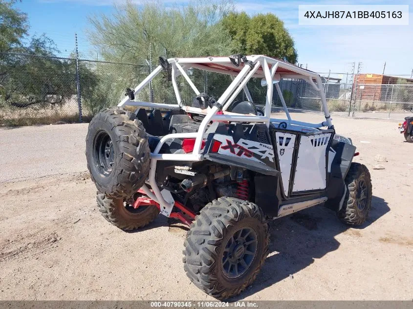 2011 Polaris Ranger Rzr 900Xp VIN: 4XAJH87A1BB405163 Lot: 40790345