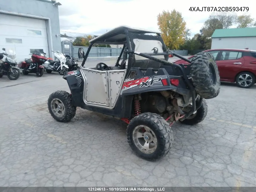 2012 Polaris Ranger Rzr 900Xp VIN: 4XAJT87A2CB593479 Lot: 12124613