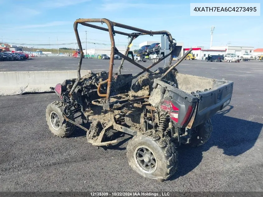 2012 Polaris Ranger 800 Xp Eps VIN: 4XATH7EA6C4273495 Lot: 12135309