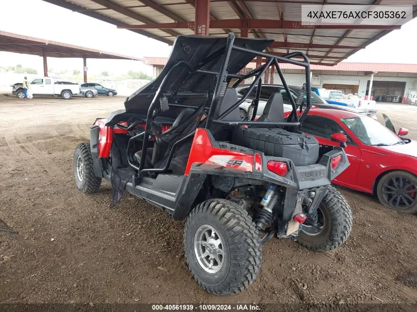 2012 Polaris Ranger Rzr 4 800 VIN: 4XAXE76AXCF305362 Lot: 40561939