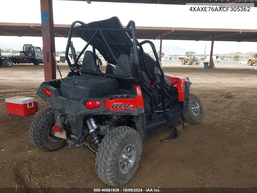 2012 Polaris Ranger Rzr 4 800 VIN: 4XAXE76AXCF305362 Lot: 40561939