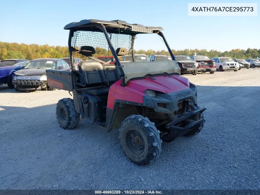 2012 Polaris Ranger 800 Xp VIN: 4XATH76A7CE295773 Lot: 40693289