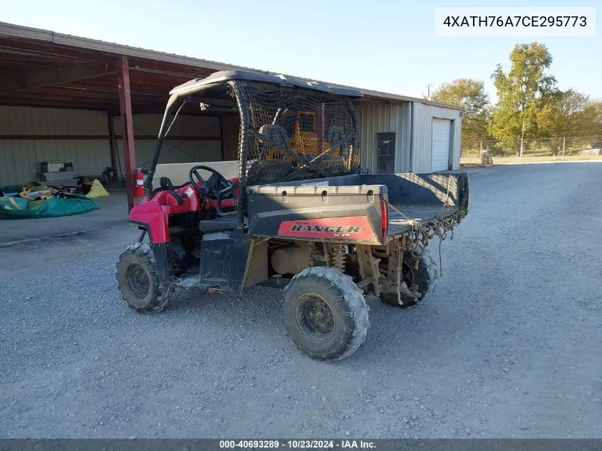 2012 Polaris Ranger 800 Xp VIN: 4XATH76A7CE295773 Lot: 40693289