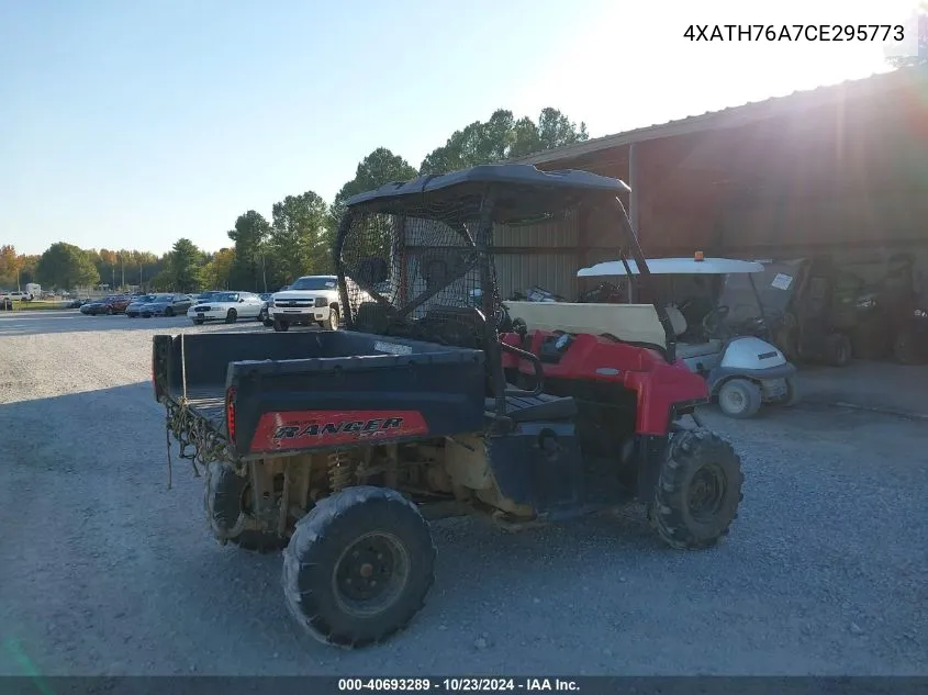 2012 Polaris Ranger 800 Xp VIN: 4XATH76A7CE295773 Lot: 40693289