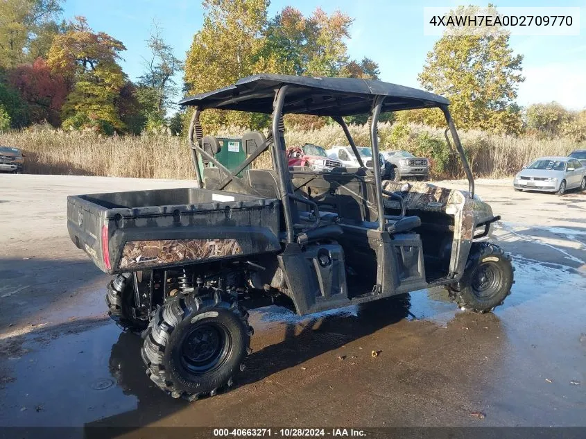 2013 Polaris Ranger 800 Crew Eps VIN: 4XAWH7EA0D2709770 Lot: 40663271