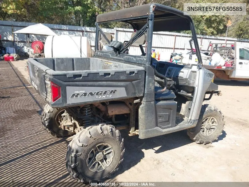 2015 Polaris Ranger 570 Eps Full-Size VIN: 3NSRTE576FG50585 Lot: 40655735