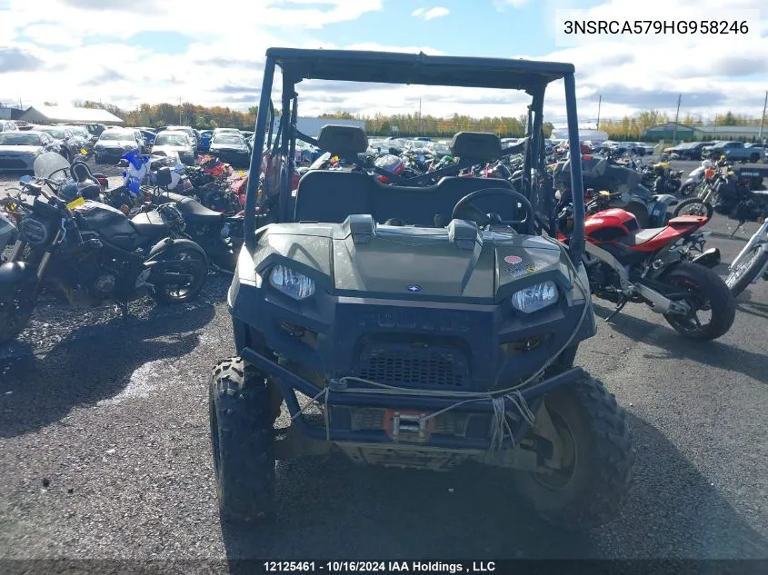 2017 Polaris Ranger 570 Full-Size VIN: 3NSRCA579HG958246 Lot: 12125461